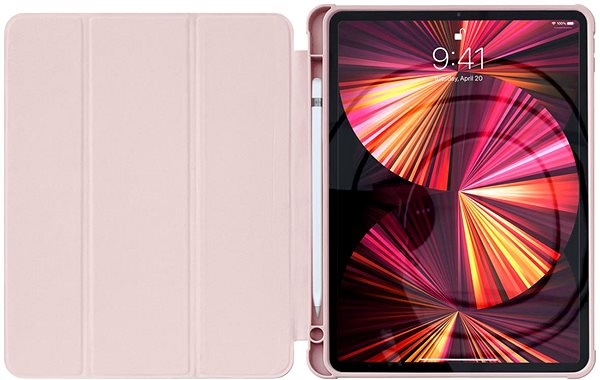Puzdro na tablet MG Stand Smart Cover puzdro na iPad Air 2020/2022, ružové ...