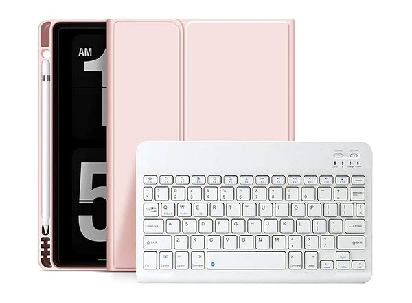 Puzdro na tablet Tech-Protect SC Pen puzdro s klávesnicou na iPad Air 4 2020/5 2022, ružové ...