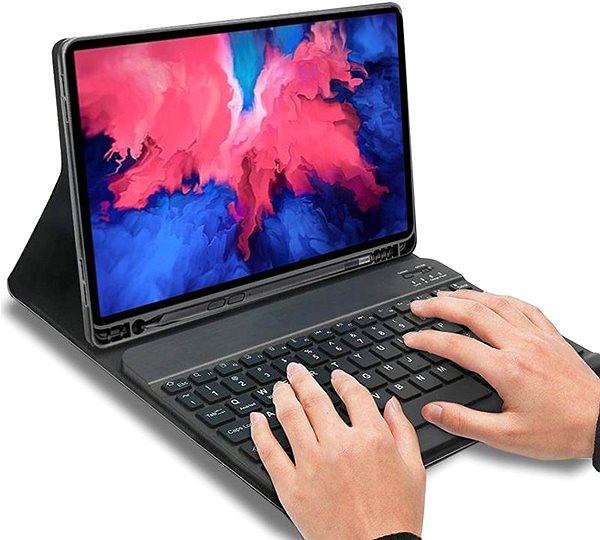 Puzdro na tablet Tech-Protect SC Pen puzdro s klávesnicou na Lenovo Tab M10 Plus 10.6'' 3rd Gen, čierne ...
