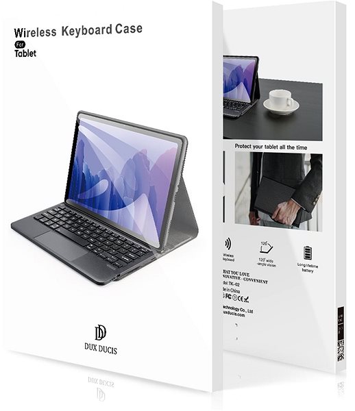 Puzdro na tablet Dux Ducis Wireless Keyboard puzdro s klávesnicou na Samsung Galaxy Tab A8 10.5