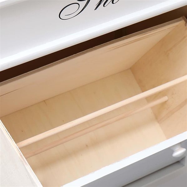 Botník Skrinka na topánky biela, 50 × 28 × 58 cm, drevo paulovnia Vlastnosti/technológia