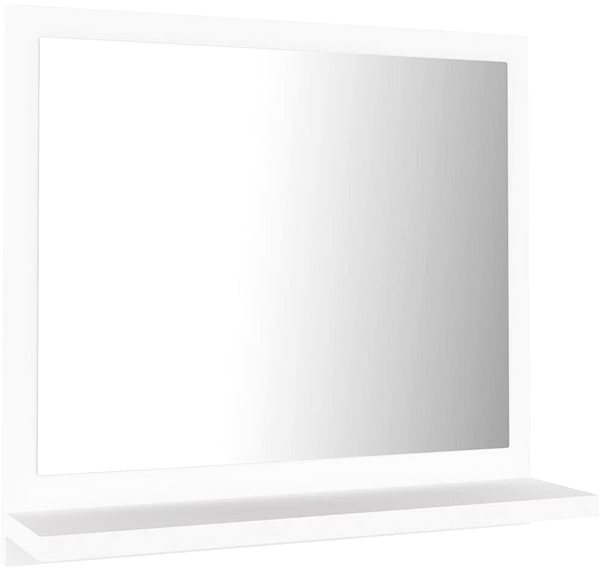 Zrkadlo Kúpeľňové zrkadlo biele 40×10,5×37 cm drevotrieska 804553 ...