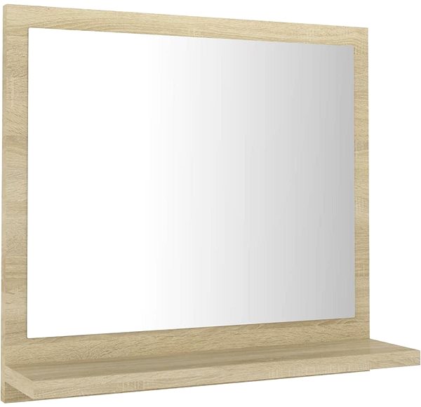 Zrkadlo Kúpeľňové zrkadlo dub sonoma 40×10,5×37 cm drevotrieska 804556 ...