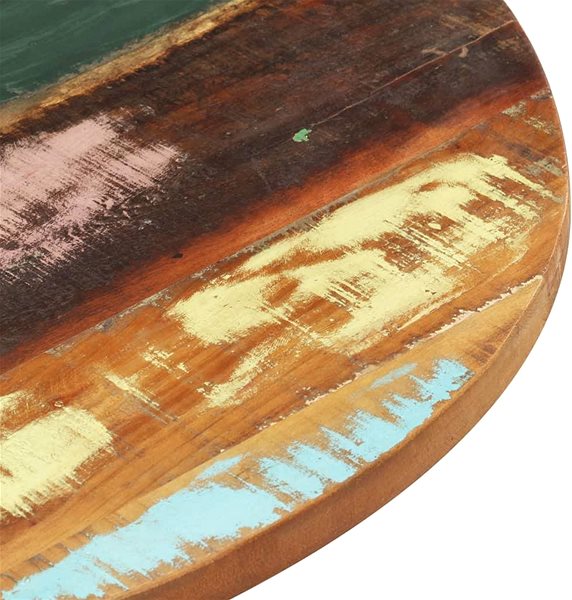 Table Top Round Table Top 60cm 25-27mm Solid Recycled Wood 286038 Features/technology