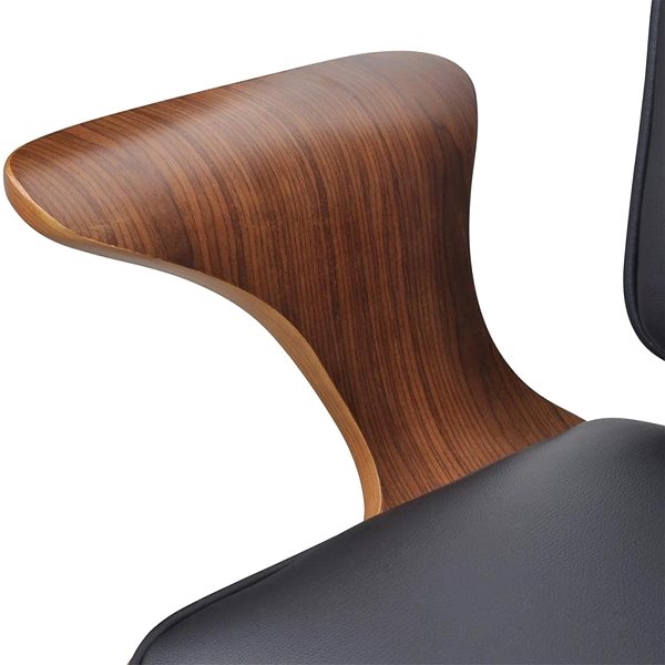 Office Chair Bentwood Swivel Office Chair with Leatherette Upholstery Features/technology