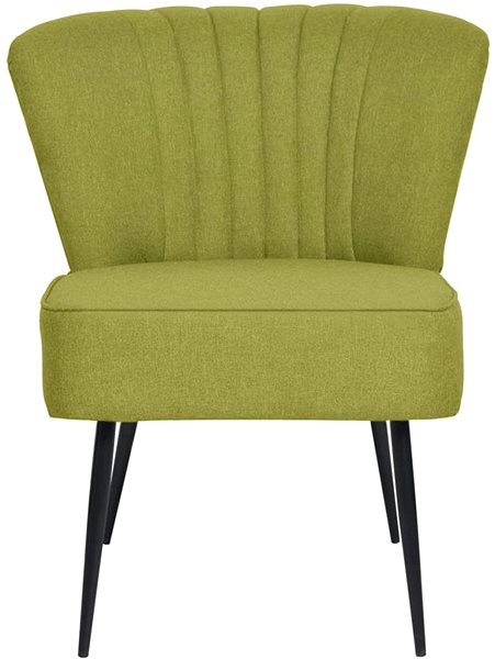 Kreslo Koktailová stolička zelená textil Screen