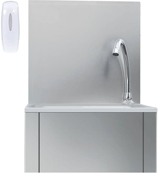 Kitchen Sink and Tap Set Handwashing Sink with Mixer and Soap Dispenser Stainless-steel Screen