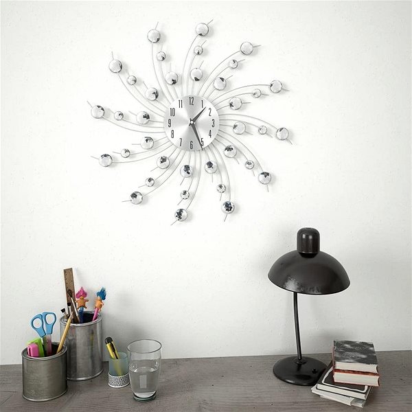 Wall Clock Wall Clock with Quartz Movement 50cm Modern Design Lifestyle