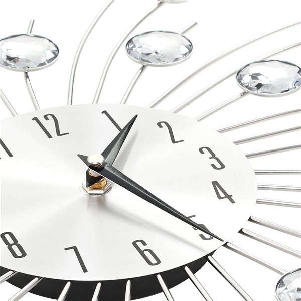 Nástenné hodiny Nástenné hodiny so strojčekom Quartz 50 cm moderný dizajn Vlastnosti/technológia