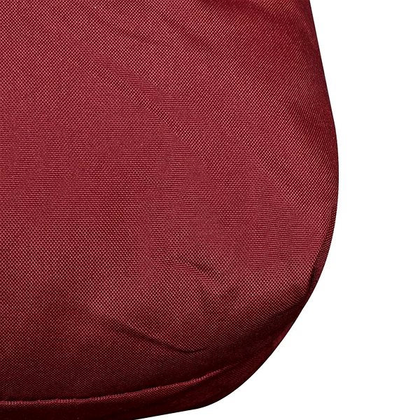 Poduška Vínovočervená čalúnená podložka na sedadlo 120 × 80 × 10 cm Vlastnosti/technológia