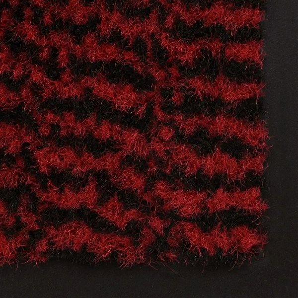 Rohožka Protiprachová obdĺžniková rohožka všívaná, 90 × 150 cm, červená ...