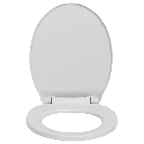 WC doska WC sedadlo s pomalým sklápaním svetlosivé oválne Screen