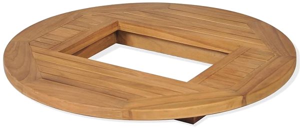 Table Top Table Top for Beer Bar, Teak, 70cm Lateral view