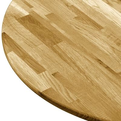 Table Top Round Solid Oak Table Top 23mm 600mm Features/technology