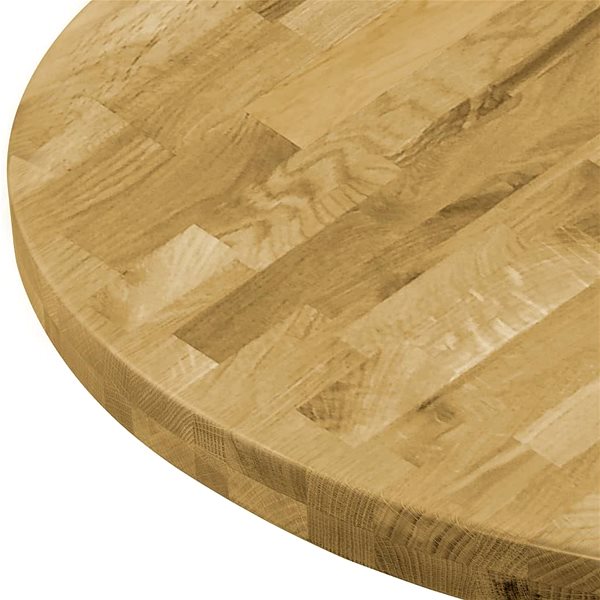 Table Top Round Solid Oak Table Top 44mm 400mm Features/technology
