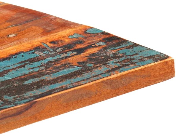 Table Top Rectangular Table Top 60x90cm 25-27mm Solid Recycled Wood Features/technology