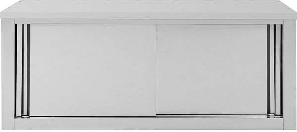 Skriňa Nástenná kuchynská skriňa s posuvnými dverami 120 × 40 × 50 cm antikoro Screen