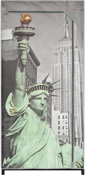 Šatníková skriňa Šatníková skriňa New York 75 × 45 × 160 cm textil ...