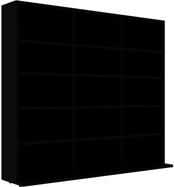 Skříňka Skříňka na CD černá 102 × 23 × 89,5 cm dřevotříska ...