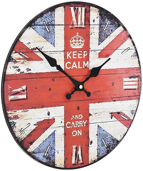 Wall Clock Vintage Wall Clock 30cm UK Design Lateral view