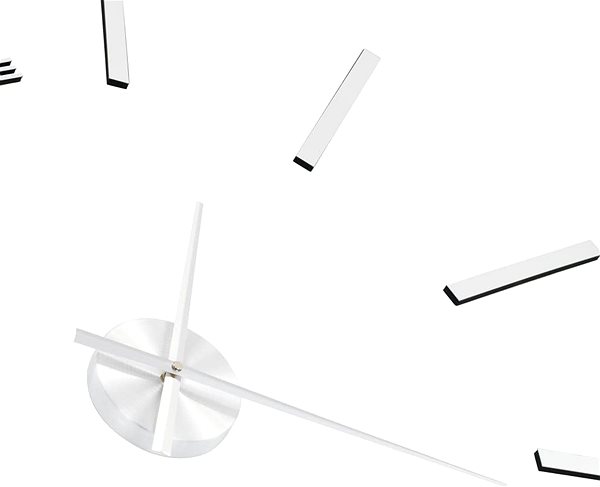 Wall Clock 3D Wall Clock with Modern Design 100cm XXL Silver Features/technology