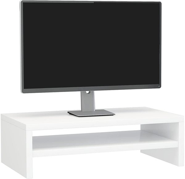 Monitor Arm Monitor Stand White with High Gloss 42x24x13cm Chipboard Features/technology