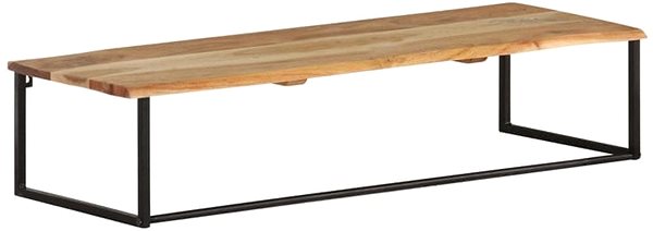 Vešiak Vešiak s prírodnou hranou, 100 × 35 × 22 cm, masívne akáciové drevo ...