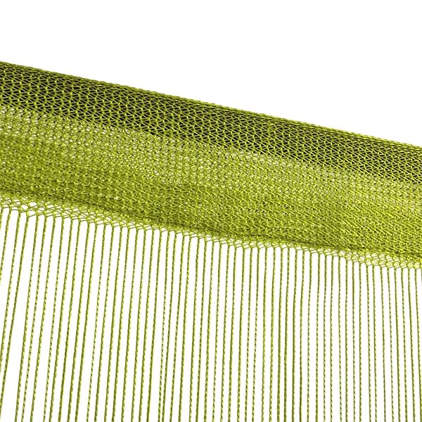 Záves Šnúrkové záclony 2 ks 100 × 250 cm zelené ...