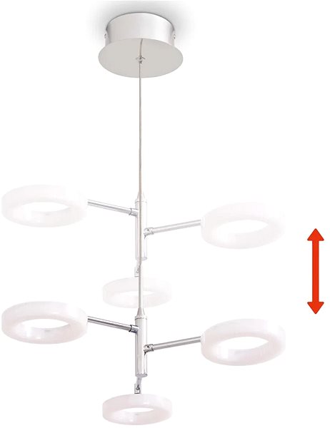 Ceiling Light Pendant Ceiling Light with 3 LED Spotlights Warm White Light Features/technology