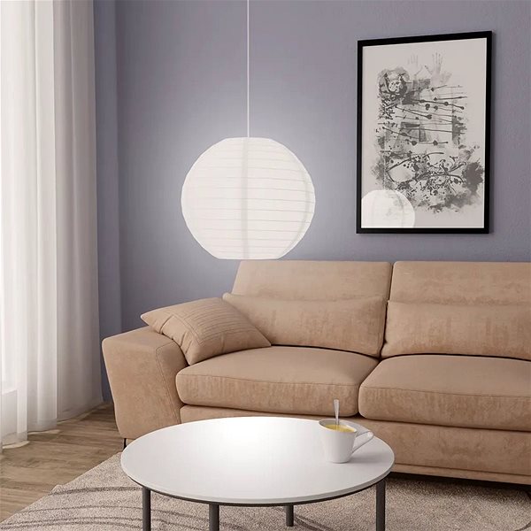 Ceiling Light Suspension Ceiling Light, White O 45cm E27 Lifestyle
