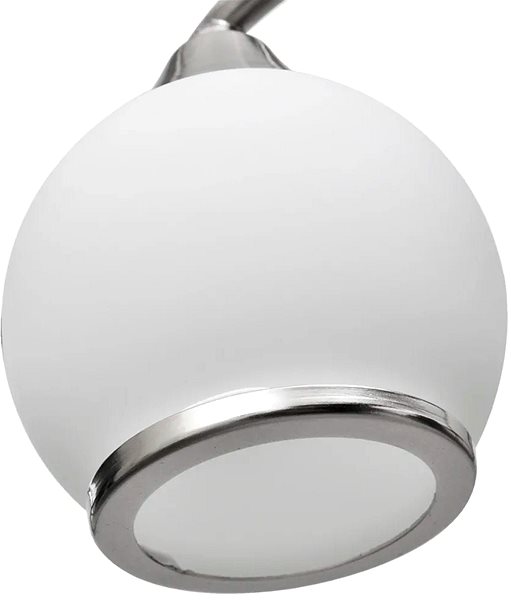 Stropné svietidlo Stropné svietidlo, sklenené tienidlá na zvlnenej koľajnici 3 žiarovky E14 Vlastnosti/technológia