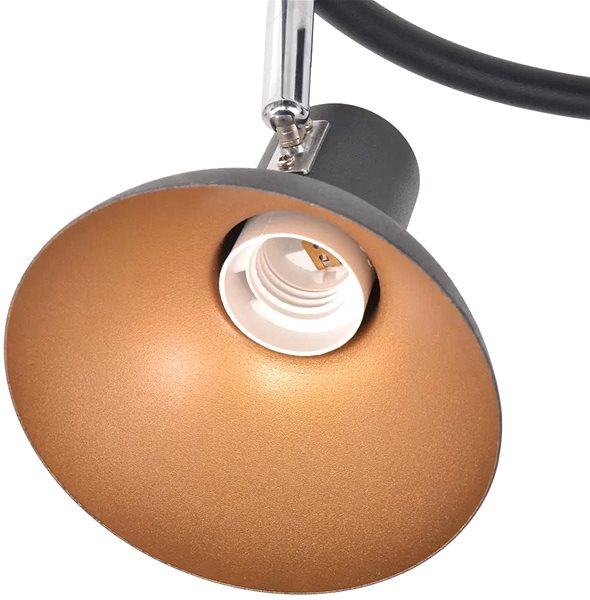 Ceiling Light Ceiling Light for 3 Bulbs E27, Black-gold Features/technology