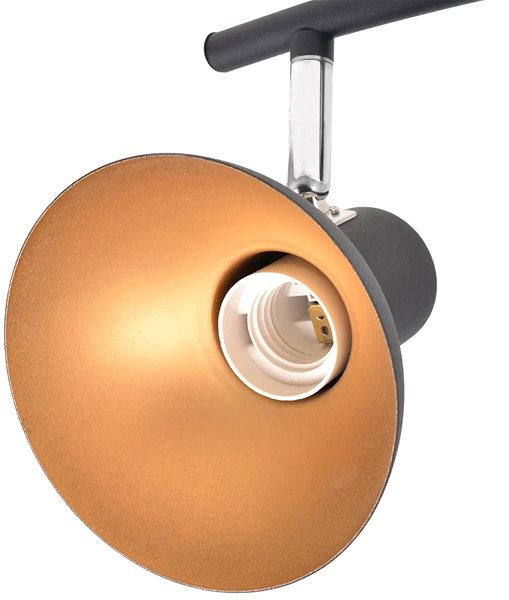 Ceiling Light Ceiling Light for 4 Bulbs E27 Black-gold Features/technology