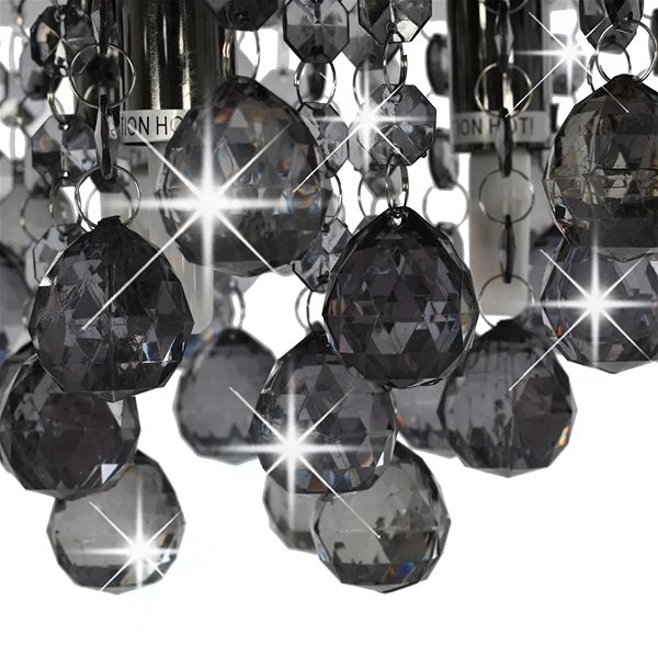 Ceiling Light Ceiling Light with Smokey Beads Black Round G9 Features/technology
