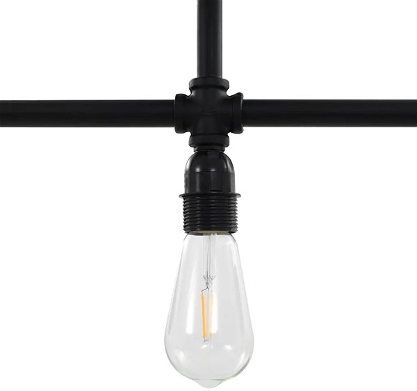 Stropné svietidlo Stropné svietidlo čierne 3× žiarovky E27 Vlastnosti/technológia
