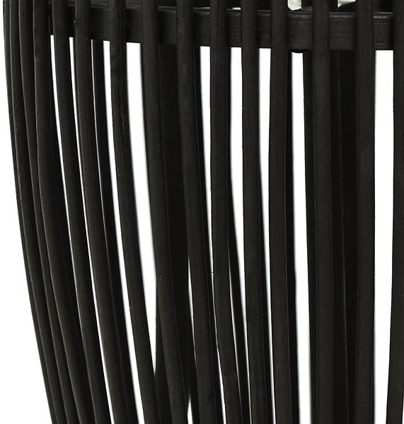 Stropné svietidlo Závesné svietidlo čierne vŕba 40 W 23 × 55 cm ovál E27 Vlastnosti/technológia