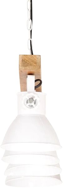 Ceiling Light Industrial Ceiling Light, White E27 Mangrove Wood Features/technology