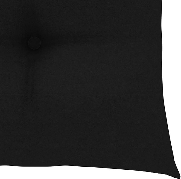 Poduška Podušky na stoličky 4 ks čierne 50 x 50 x 7 cm textil Vlastnosti/technológia