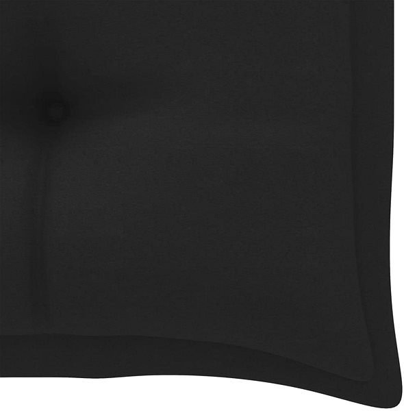 Poduška Poduška na záhradnú lavicu čierna 100 x 50 x 7 cm textil Vlastnosti/technológia