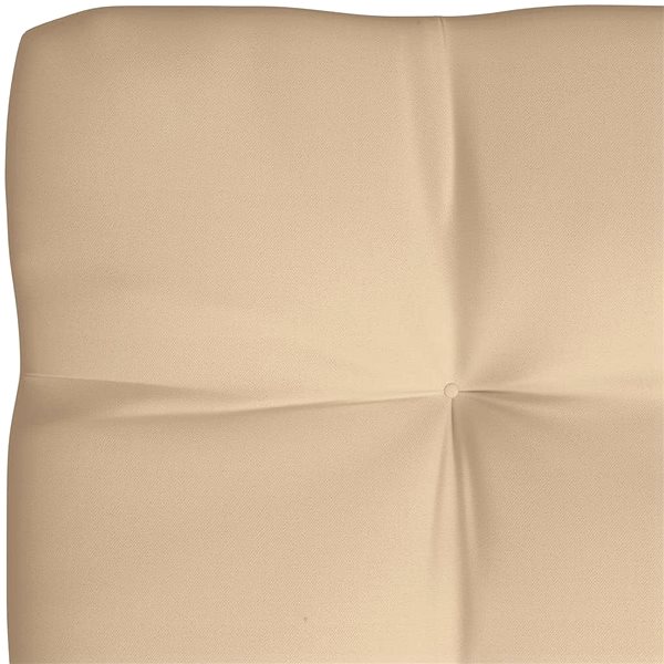 Poduška Poduška na paletový nábytok béžová 120 x 80 x 12 cm textil Vlastnosti/technológia