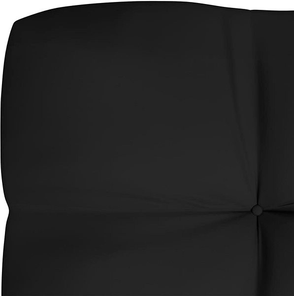 Poduška Poduška na záhradnú pohovku čierna 120 x 40 x 12 cm textil Vlastnosti/technológia