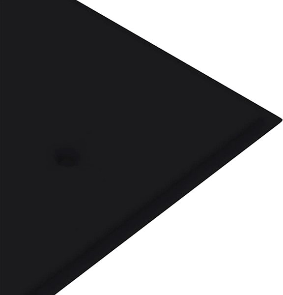 Poduška Poduška na záhradnú lavicu čierna 180 x 50 x 4 cm Vlastnosti/technológia