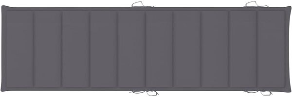 Poduška Poduška na záhradné ležadlo antracitová 186 × 58 × 4 cm Screen