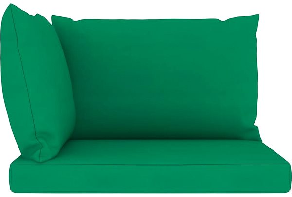Poduška Podušky na pohovku z paliet 3 ks zelené textil Screen