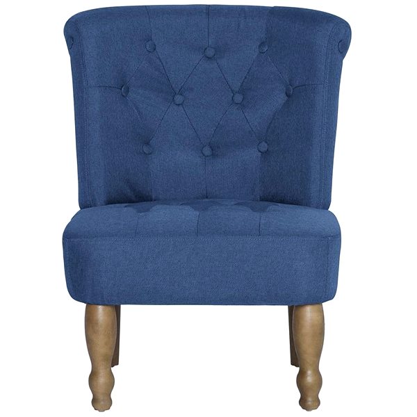 Křeslo Francouzská křesla 2 ks modrá textil Screen