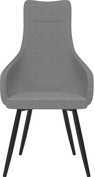 Křeslo Křeslo světle šedé textil Screen