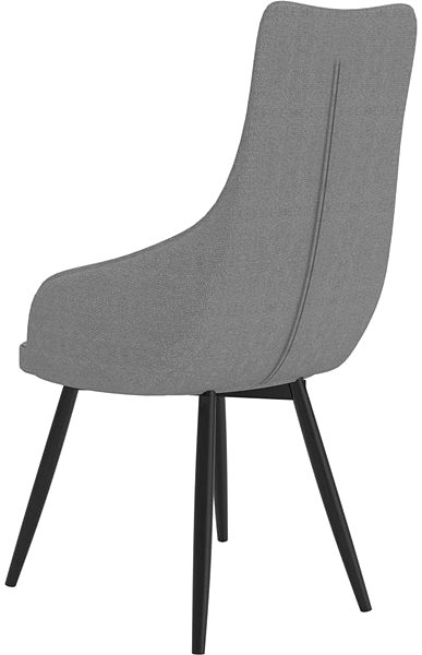 Křeslo Křeslo světle šedé textil Lifestyle