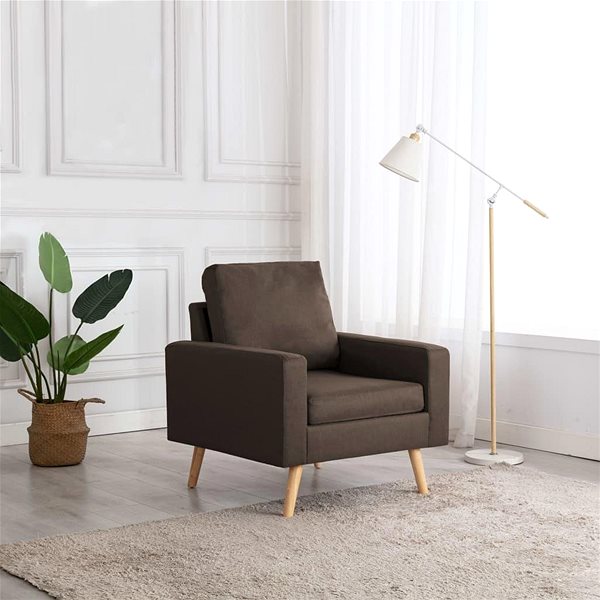 Křeslo SHUMEE polohovací křeslo, textil, světle šedé, 342301 Lifestyle