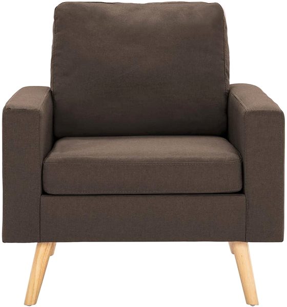 Křeslo SHUMEE polohovací křeslo, textil, světle šedé, 342301 Screen