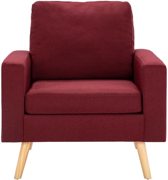 Křeslo Křeslo vínové textil Screen